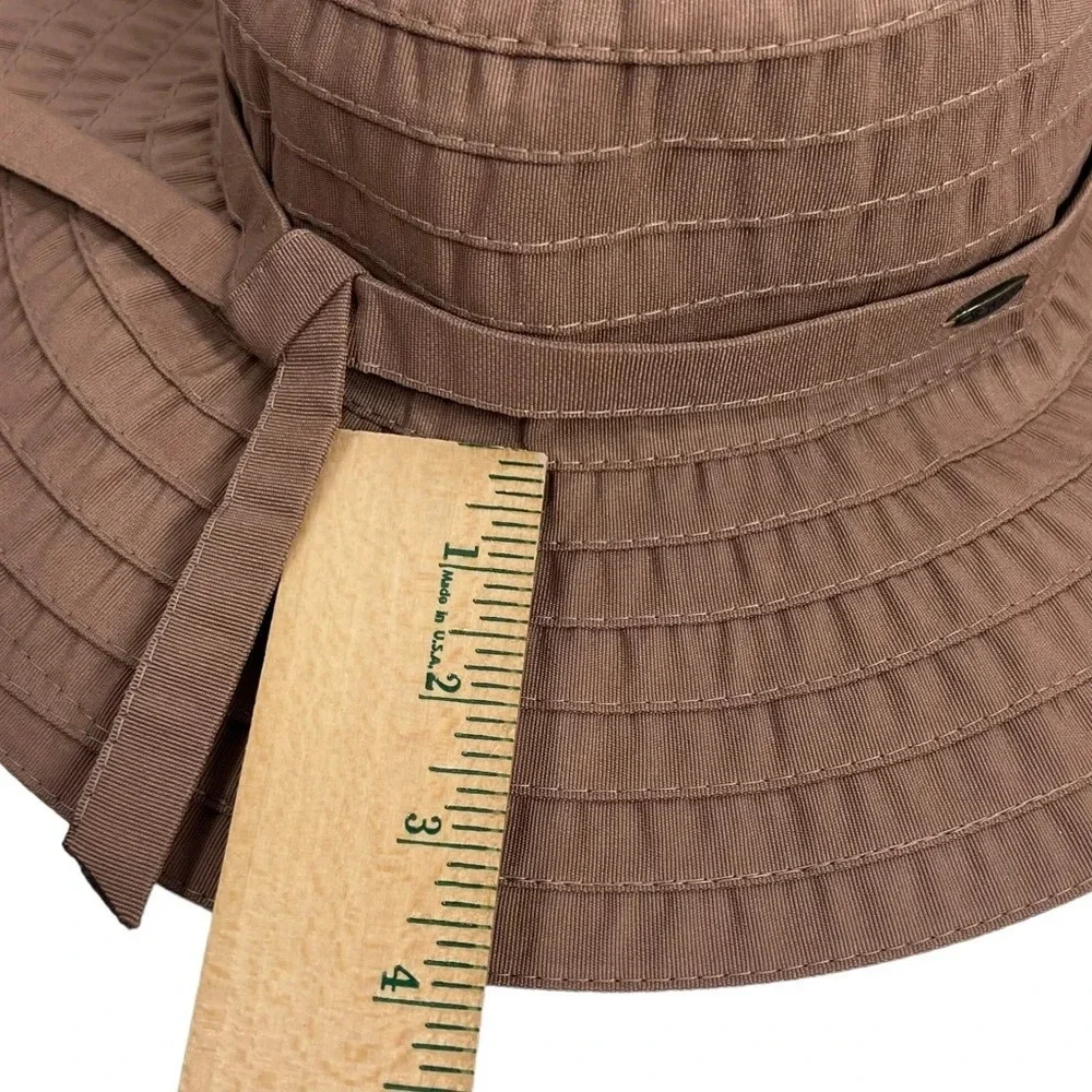 SCALA Brown Layered Fabric 3 1/2” Brim